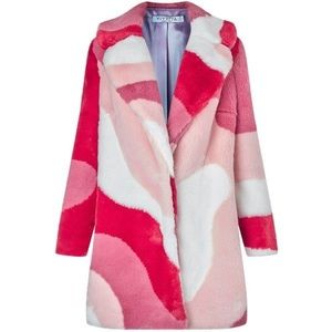 Vivetta Pink Faux Fur Coat